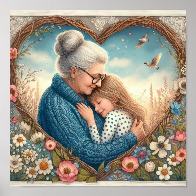 Special Grandmother Hug Poster (Front)