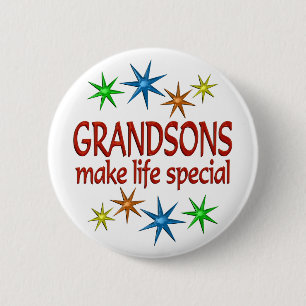 Special Grandson 6 Cm Round Badge