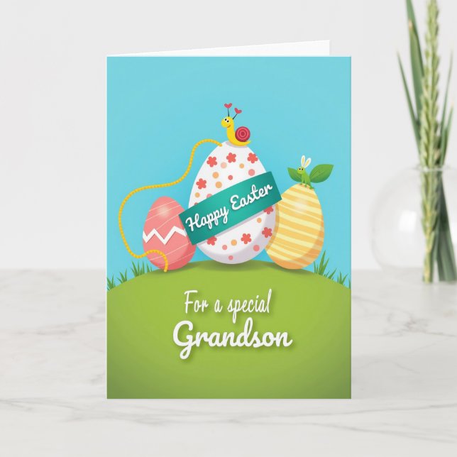 Special Grandson Easter Card (Front)