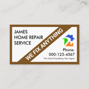 Special Handyman Home Repair Frame Business Card