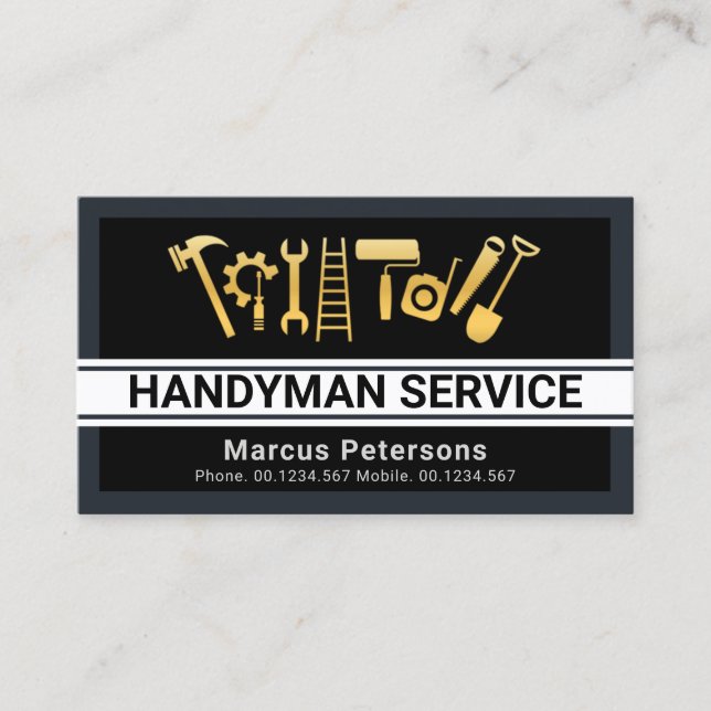 Special Handyman Layers Master Builder Business Card (Front)