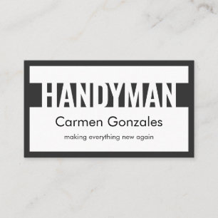 Special Handyman Repairs Border Frame Business Card
