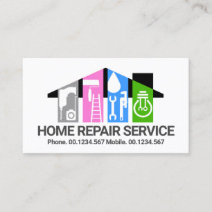 Special Handyman Tools Building Business Card