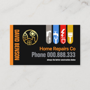 Special Handyman Tools Tab Home Repair Business Card