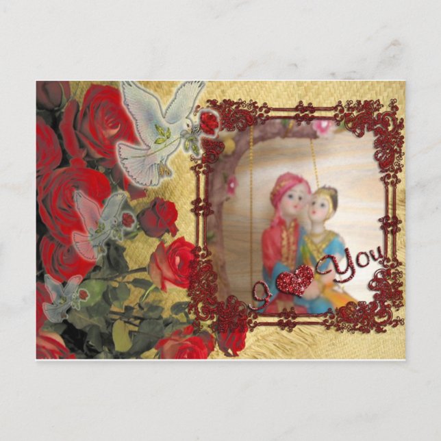 special Happy Valentine lovers to be Holiday Postcard (Front)