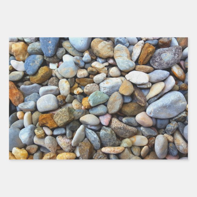 Special Holiday Gifts Stone Rock Pattern Wrapping Paper Sheet (Front)