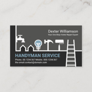 Special Home Handyman Border Construction Builder  Business Card