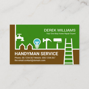 Special Home Handyman Border General Contractor Business Card