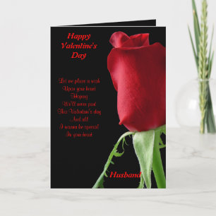special husband valentine's day holiday card