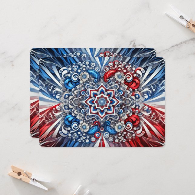 Special invitations with French Colours Design  (Front/Back In Situ)