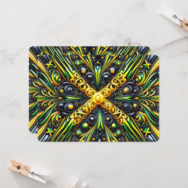 Special invitations with Jamaican Design  (Front/Back In Situ)