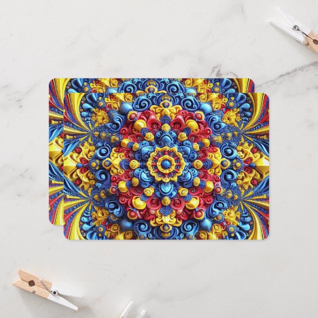 Special invitations with Romanian Colours Design  (Front/Back In Situ)