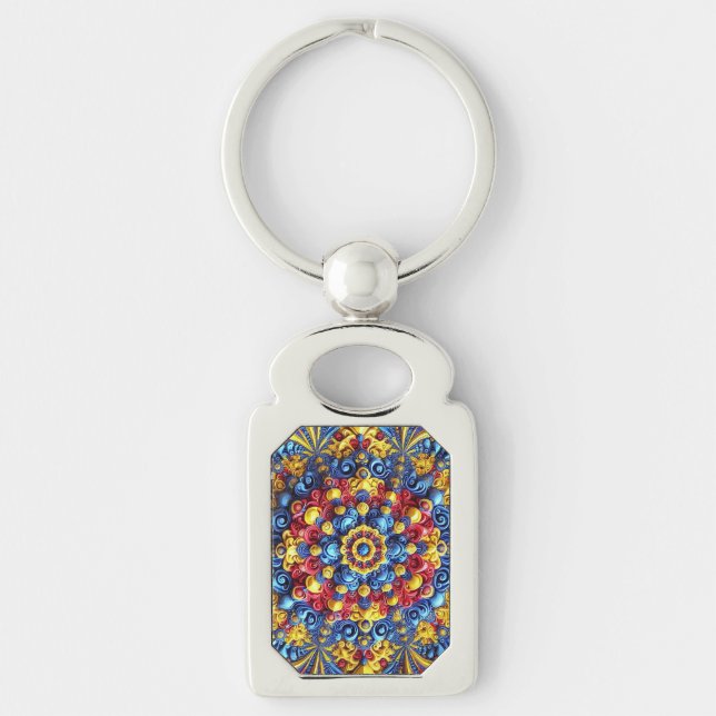 Special keychain with Romanian Colours Design (Front)