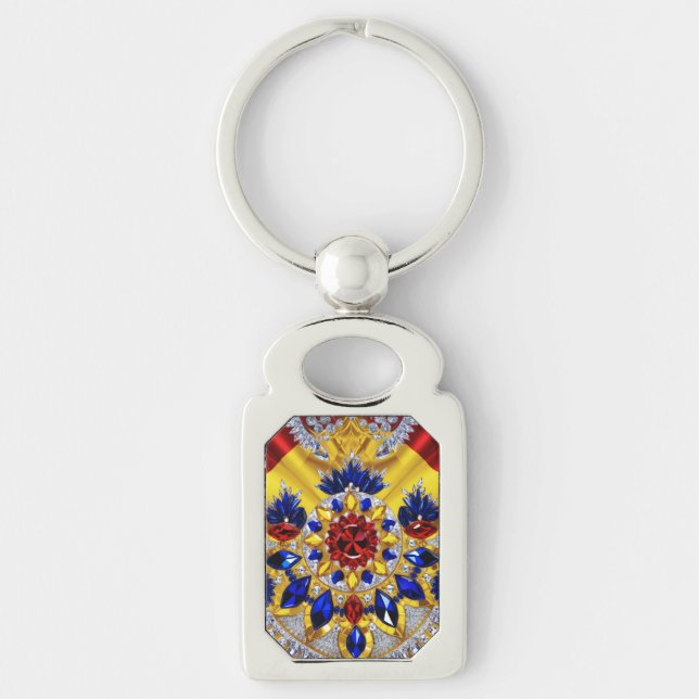 Special keychain with Romanian Colours Design (Front)