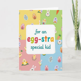 Special Kid Easter Time Card