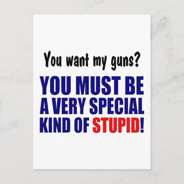 Special Kind of Stupid! Postcard (Front)