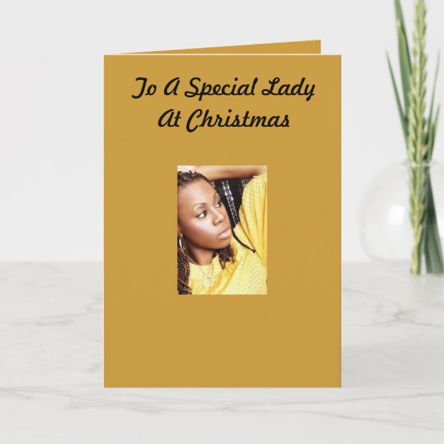 Special Lady Christmas Card (Front)