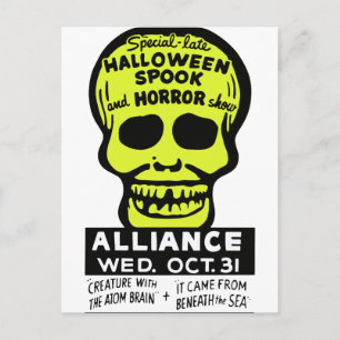 Special Late Spook and Horror Show Postcard
