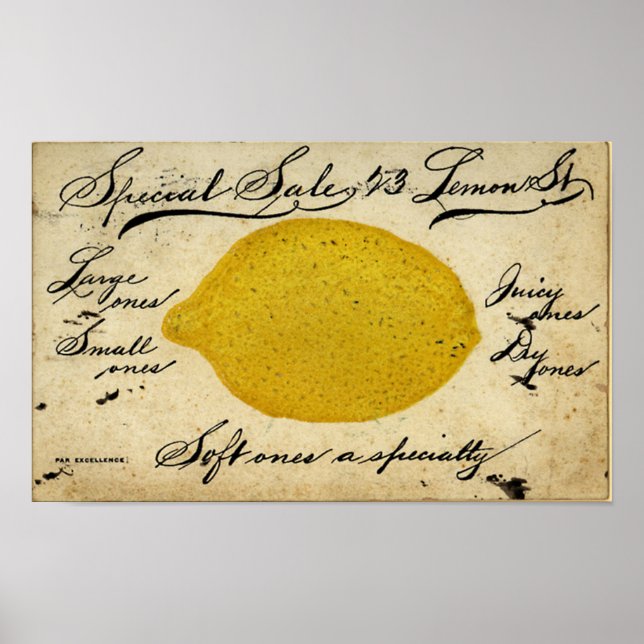 Special Lemons -1897 Poster (Front)