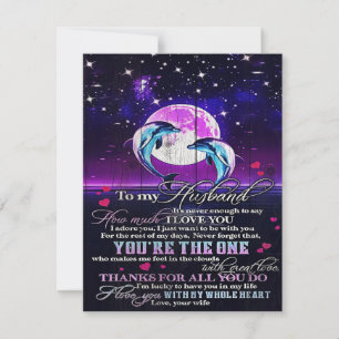 Special letter To my Husband Indoor Decoration Invitation