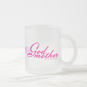 Special Love For Godmother Frosted Glass Coffee Mug