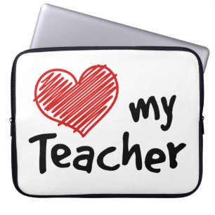Special Love My Teacher Laptop Sleeve