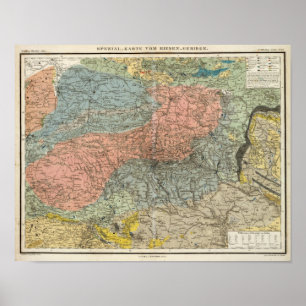 Special Map of Giant Mountains Poster