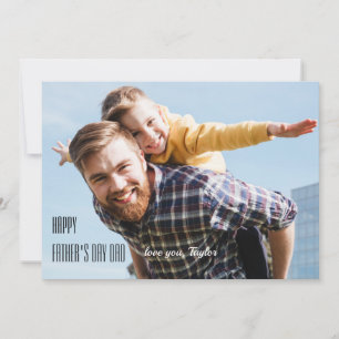 Special Memory Father's Day Photo Card