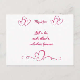 Special message for spacial one..... postcard