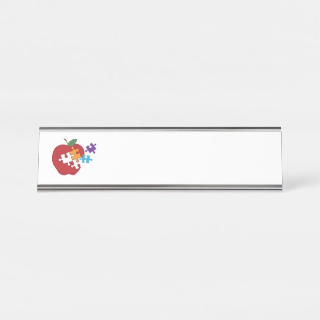 Special Needs Teacher Desk Name Plate (Front)