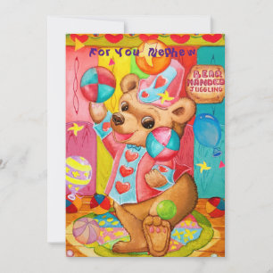 Special Nephew Birthday Greetings Card. Thank You Card