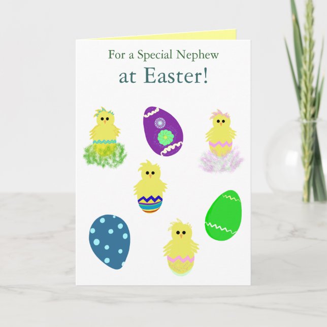 Special Nephew Easter Eggs Card (Front)