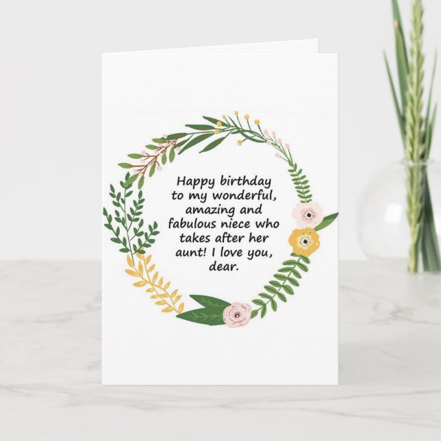 ***SPECIAL NIECE AND YOUNG LADY'S*** BIRTHDAY CARD (Front)