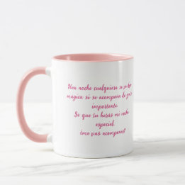 Special night minimalist memory mug