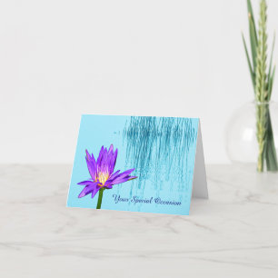 Special Occasin Water Lily Note Greeting Cards