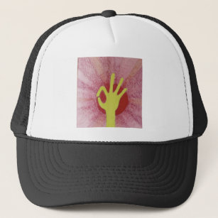 Special occasion nice lovely excellent hand signal trucker hat