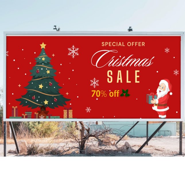 Special Offer Christmas Sale X% Off Large Banner (Creator Uploaded)