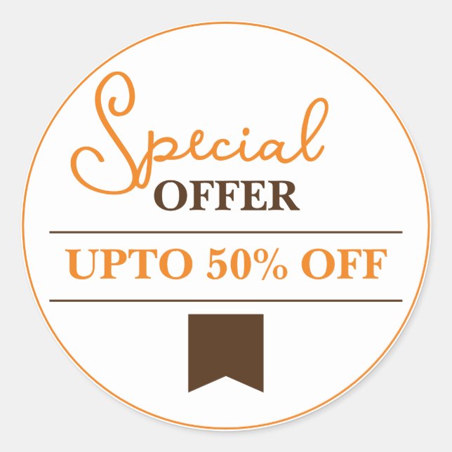 Special Offer Custom Product Label Sticker (Front)
