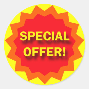 SPECIAL OFFER - RETAIL SIGN CLASSIC ROUND STICKER