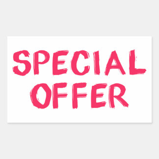 Special Offer sticker for Retail Promotions
