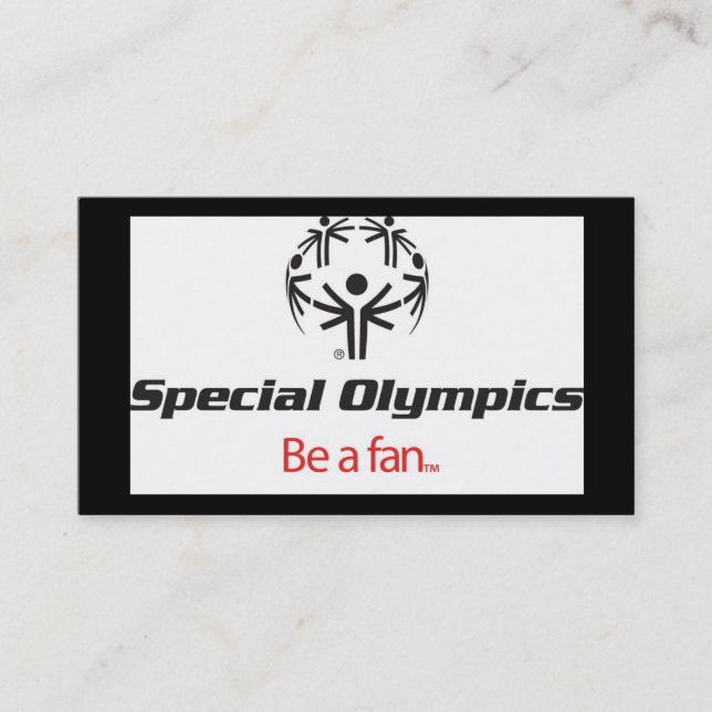 Special-Olympics Business Card (Front)