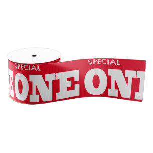 Special one grosgrain ribbon