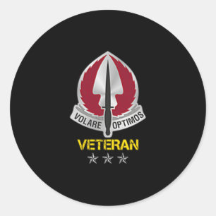 Special Operations Aviation Command Logo Veteran P Classic Round Sticker