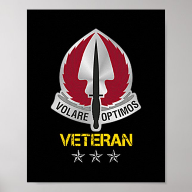 Special Operations Aviation Command Logo Veteran P Poster (Front)