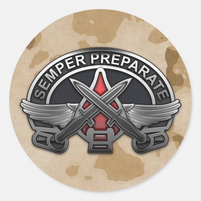 Special Operations Command  DUI Classic Round Sticker (Front)