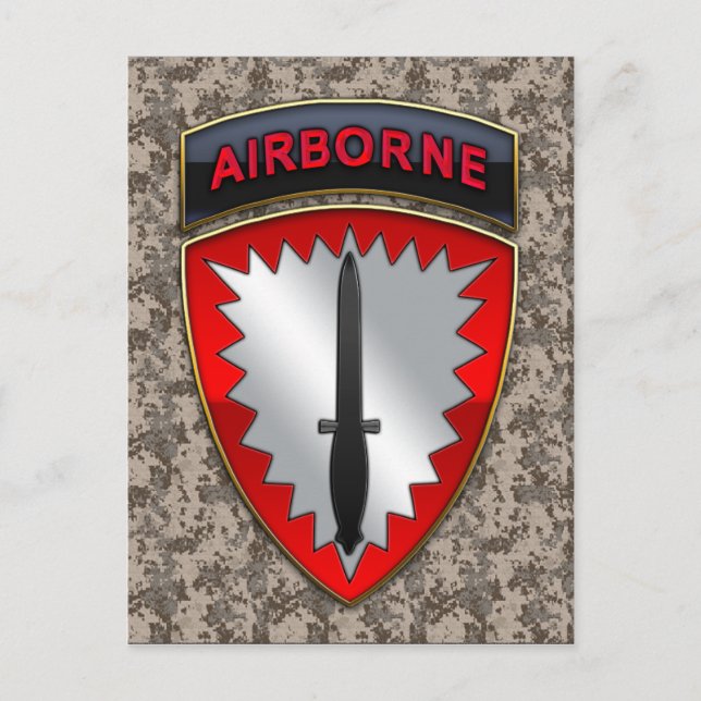 Special Operations Command Europe SSI Postcard (Front)