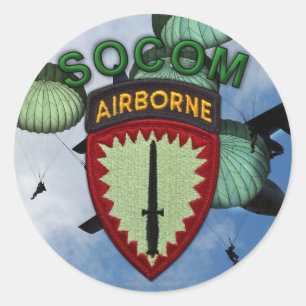 Special operations command europe veterans socom S Classic Round Sticker