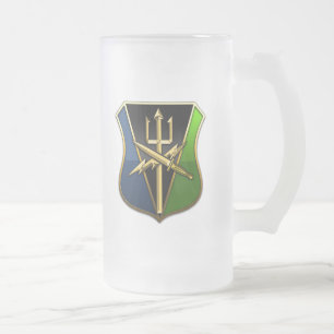 Special Operations Command – Joint Capabilities Frosted Glass Beer Mug