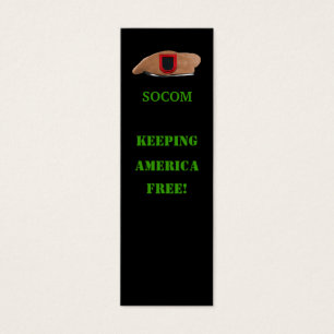 special operations command socom bookmarker