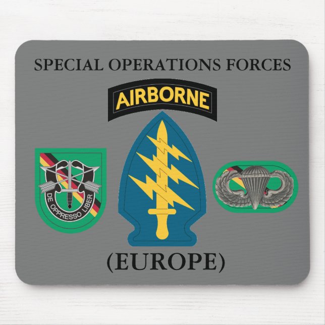 SPECIAL OPERATIONS FORCES (EUROPE) MOUSE MAT (Front)